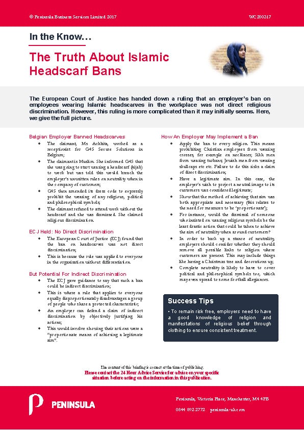 The Truth About Islamic Headscarf Bans