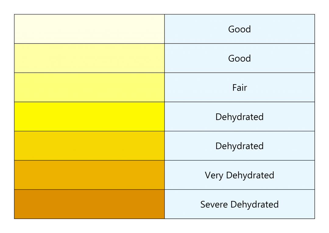 Color Chart For Dehydration