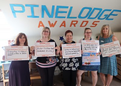 Engagement Team at Pinelodge Care Home Awards
